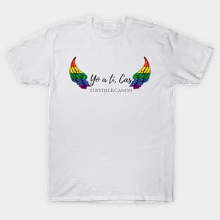 yo a ti Cas destiel is canon rainbow wings T-Shirt